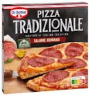 Pizza tradizionale salame romana Oder die Ofenfrische vier Käse bei REWE im Pulheim Prospekt für 2,22 €