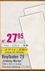 Vinylboden 7.5 Cremona Marmor für 65,78 € bei Hornbach im Angebot Vinylboden 7.5 Cremona Marmor im aktuellen Hornbach Prospekt