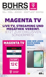 Telekom Partner Bührs Lingen Prospekt für Lingen: "MAGENTA TV", 8 Seiten, 01.01.2026 - 12.01.2026