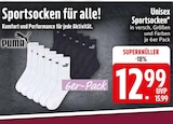 Unisex Sportsocken von Puma im aktuellen EDEKA Prospekt für 12,99 €