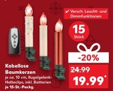 Baumkerzen im Kaufland Prospekt Kabellose Baumkerzen im aktuellen Kaufland Prospekt für 19,99 €