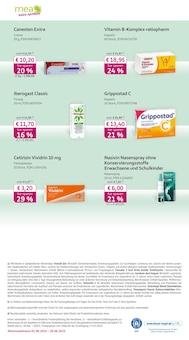 Nasenspray im aktuellen mea - meine apotheke Prospekt (Neuss) Nasenspray im mea - meine apotheke Prospekt "Unsere Juni-Angebote" mit 4 Seiten (Neuss)