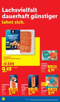 Lachs im aktuellen Lidl Prospekt (Bochum) Lachs im Lidl Prospekt "Der PreisfĂĽhrer macht Deutschland dauerhaft gĂĽnstiger!" mit 38 Seiten (Bochum)