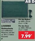 Sichtschutz im Angebot bei Kaufland in Mülheim Sichtschutz Angebote von LIVARNO bei Kaufland Mülheim für 7,99 €