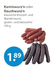 Kaminwurz'n oder Rauchwurz'n im V-Markt Prospekt zum Preis von 1,89 €