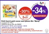 Petit fourré goût cacao sans gluten Bio - Bjorg à 3,61 € dans le catalogue Monoprix