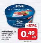 Rahmjoghurt im Angebot bei Markant Nordwest in Osnabrück Rahmjoghurt Angebote von Weihenstephan bei Markant Nordwest Osnabrück für 0,99 €