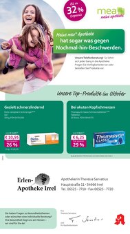 Aktueller mea - meine apotheke Prospekt "Unsere Oktober-Angebote" Seite 1 von 4 Seiten