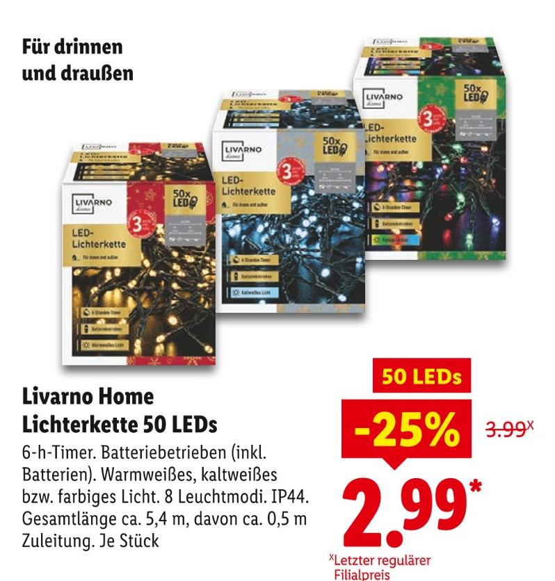 Lichterkette 50 LEDs