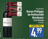 Bordeaux von Baron Philippe de Rothschild im aktuellen EDEKA Prospekt für 4,99 €