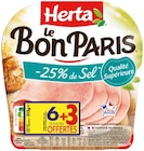 Jambon le bon paris - HERTA dans le catalogue Lidl