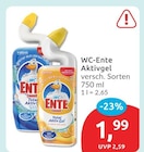 Total Aktivgel von WC-Ente für 1,99 € bei budni im Angebot Total Aktivgel von WC-Ente im aktuellen budni Prospekt