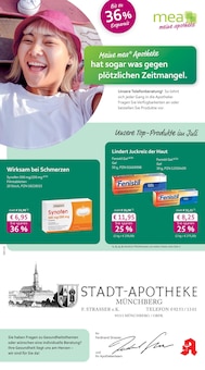 mea - meine apotheke Prospekt Unsere Juli-Angebote mit 4 Seiten