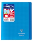 Clairefontaine Koverbook - Cahier polypro 17 x 22 cm - 96 pages - grands carreaux (Seyes) - bleu - Clairefontaine en promo chez Bureau Vallée Clairefontaine Koverbook - Cahier polypro 17 x 22 cm - 96 pages - grands carreaux (Seyes) - bleu - Clairefontaine dans le catalogue Bureau Vallée