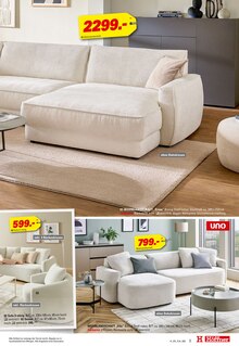 Couch im Höffner Prospekt "150 JAHRE POLSTER POWER" mit 20 Seiten (Krefeld)