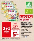 GOURDES AUX FRUITS MULTIPACK - HIPP BIOLOGIQUE dans le catalogue Auchan Supermarché