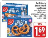 Laugen Brezeln im Angebot bei EDEKA in Freital Laugen Brezeln Angebote von Gut & Günstig bei EDEKA Freital für 1,69 €