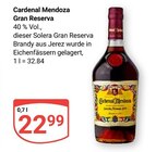 Gran Reserva im Angebot bei GLOBUS in Kaiserslautern Gran Reserva Angebote von Cardenal Mendoza bei GLOBUS Kaiserslautern für 22,99 €