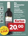 Dornfelder Trocken von Die Weinmacher für 20,00 € bei combi im Angebot Dornfelder Trocken von Die Weinmacher im aktuellen combi Prospekt