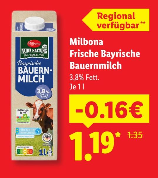 Frische Bayrische Bauernmilch
