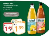 Saft Angebote von hohes C bei GLOBUS Bensheim für 1,39 €