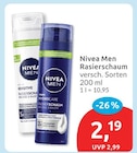 Rasierschaum Angebote von Nivea Men bei budni Norderstedt für 2,19 €