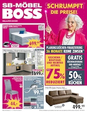 Aktueller SB Möbel Boss Prospekt mit Schlafzimmer, "SCHRUMPFT DIE PREISE!", Seite 1