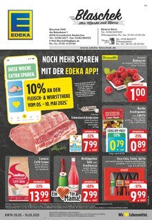 EDEKA Prospekt der Woche "Aktuelle Angebote" Seite 1, 05.05.2025 bis 10.05.2025 für Grevenbroich Aktueller EDEKA Prospekt "Aktuelle Angebote" Seite 1 von 24 Seiten für Grevenbroich