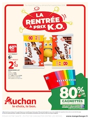 Prospectus Supermarchés Auchan Hypermarché en cours à Estissac et alentours, "LA RENTRÉE À PRIX K.O.", 28 pages, 25/08/2026 - 06/09/2026 Catalogue Supermarchés Auchan Hypermarché en cours à Estissac et alentours, "LA RENTRÉE À PRIX K.O.", 28 pages, 25/08/2026 - 06/09/2026