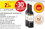 AOP Bordeaux Supérieur Rouge HVE3 - Expert Club en promo chez Intermarché Express Cannes à 2,09 €