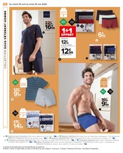 Promos Boxer Homme dans le catalogue "TEX les petits prix ne se cachent pas" de Carrefour à la page 12