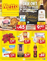 Netto Marken-Discount Prospekt für Greiz mit 45 Seiten Netto Marken-Discount Prospekt für Greiz: DER ORT, AN DEM ES ZUM GRILLEN VIEL BIER UND FLEISCH FÜR WENIG KOHLE GIBT., 45 Seiten, 16.05.2022 - 21.05.2022