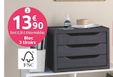 Promo Bloc de rangement 3 tiroirs à 13,90 € dans le catalogue Mr. Bricolage à Alès