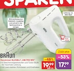 Handmixer MultiMix 1 HM 1110 WH Angebote von Braun bei Netto Marken-Discount Nordhausen für 17,99 €