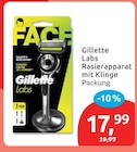 Labs Rasierapparat mit Klinge von Gillette für 17,99 € bei budni im Angebot Labs Rasierapparat mit Klinge von Gillette im aktuellen budni Prospekt