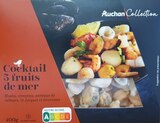 COCKTAIL DE 5 FRUITS DE MER CONGELÉS AUCHAN COLLECTION en promo chez Auchan Hypermarché Istres à 7,60 €