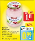 Almighurt von Ehrmann für 0,99 € bei E center im Angebot Almighurt von Ehrmann im aktuellen E center Prospekt