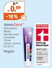Zahncreme White, Sensitiv oder Complete im Müller Prospekt Zahncreme White, Sensitiv oder Complete von SensiDent im aktuellen Müller Prospekt für 0,69 €
