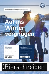 Volkswagen Prospekt für Dietfurt mit 1 Seite Volkswagen Prospekt für Dietfurt: "Auf ins Wintervergnügen", 1 Seite, 01.01.2025 - 28.02.2025