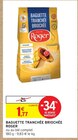 Baguette tranchée briochée - Roger - Intermarché à Nice Baguette tranchée briochée - Roger en promo chez Intermarché Nice à 1,77 €