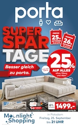 porta Möbel Prospekt "SUPER-SPAR-TAGE" für Berlin, 4 Seiten, 20.09.2026 - 26.09.2026