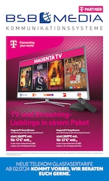 BSB mobilfunk Prospekt für Rostock: "TV und StreamingLieblinge in einem Paket", 8 Seiten, 01.07.2024 - 31.07.2024