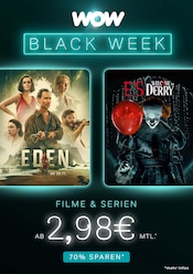 Aktueller WOW Hauzenberg Prospekt "Filme und Serien ab 2,98€ mtl." mit 1 Seite