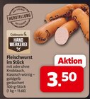 Fleischwurst im Stück mit Knoblauch Angebote von Goldmarie bei nah&frisch Münster für 3,50 €