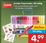 Jumbo Fasermaler, 50-teilig Angebote von maker bei Netto Marken-Discount Bad Salzuflen für 4,99 €