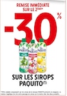 Promo -30% remise immédiate sur le 2ème sur les sirops Paquito à  dans le catalogue Intermarché à Mondreville