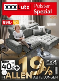 Möbel & Einrichtung Prospekt von XXXLutz Möbelhäuser Gersthofen XXXLutz Möbelhäuser Prospekt: "Polster Spezial", 22 Seiten, 30.12.2024 - 12.01.2025