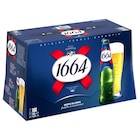 Bière blonde - 1664 en promo chez Carrefour Bobigny à 11,35 €