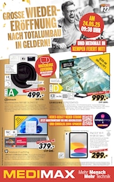 MEDIMAX Prospekt für Kempen mit 8 Seiten MEDIMAX Prospekt für Kempen: "GROSSE WIEDER-ERÖFFNUNG NACH TOTALUMBAU IN GELDERN!", 8 Seiten, 23.05.2025 - 30.05.2025
