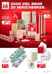 KiK Geschenktuete im Prospekt 